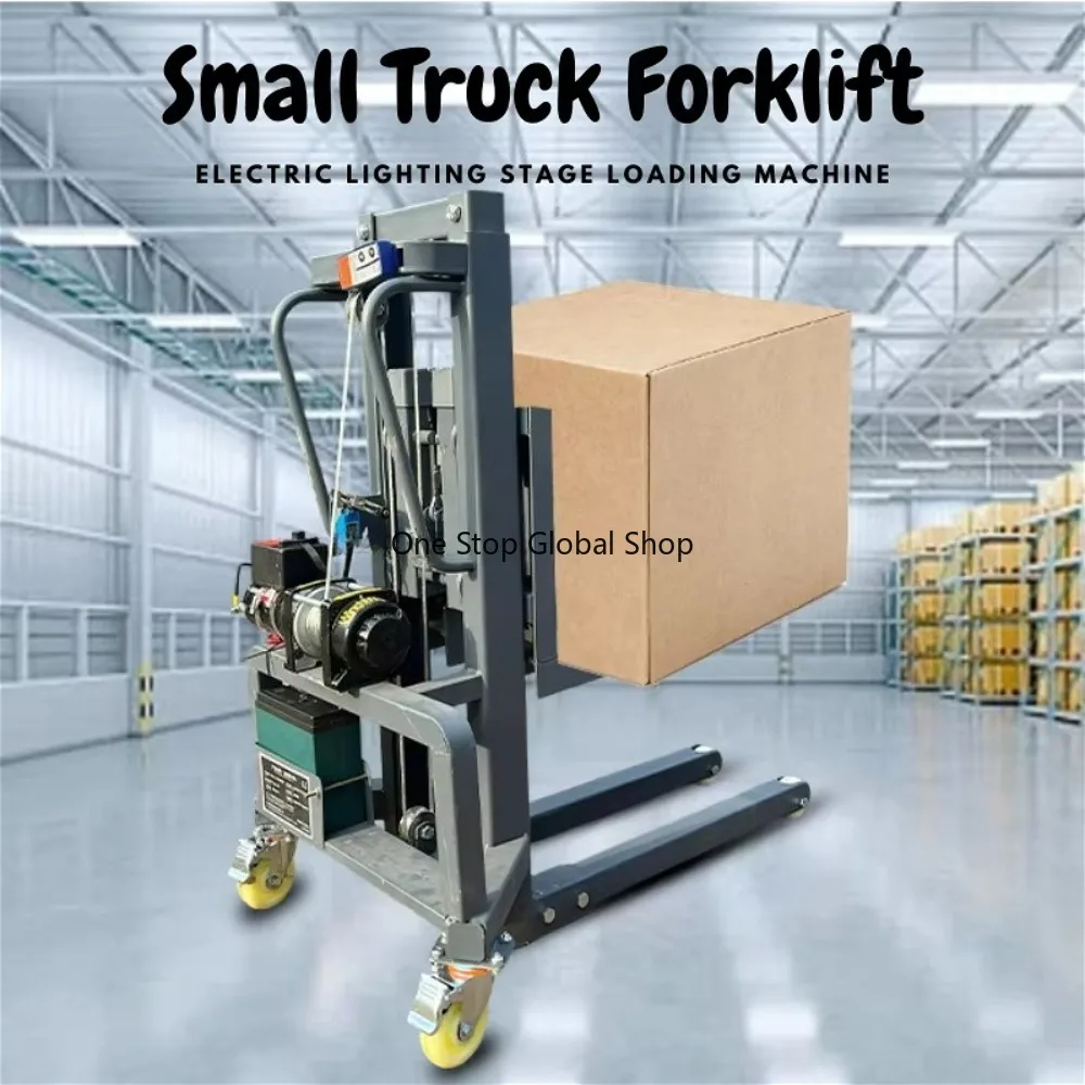 Portable Detachable Electric Forklift 300kg Load Capacity 1.2m to 1.6m Lifting Height for Cargo Handling