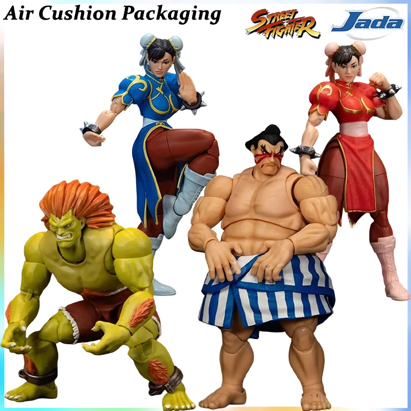 

JADA Genuine Street Fighter Series Guile Blanka Chun-Li Fighting Game Fan Ornament Collection Action Figures Model Toys Gifts