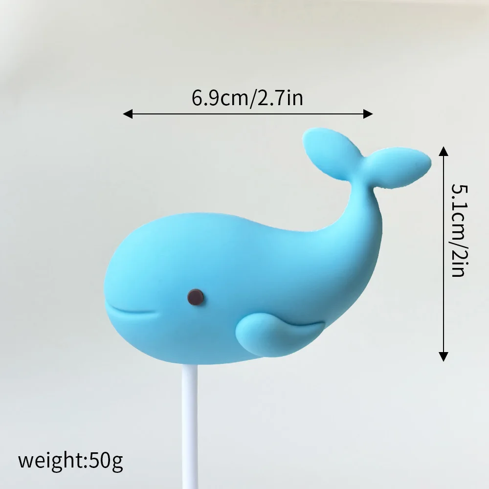 Tortenaufsätze unter dem Meer, orangefarbener Oktopus, Delfin, Krabbe, Agouti für Jungen und Mädchen, alles Gute zum Geburtstag, Babyparty, Marine-Themendekorationen – Detail 12