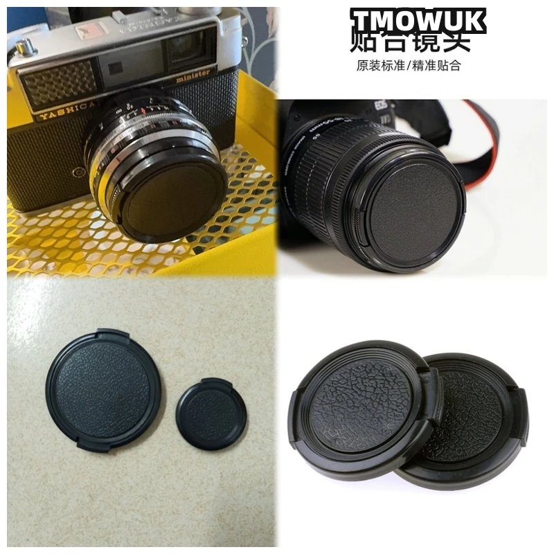 

For FUJIFILM X-T50 X-T200 X-Pro1 X-A20 X-H2 X-M6 X-E2s X-T5 X-T60 X-S20 Camera Lens Cap Protective Cover Center Pinch Snap-on 49