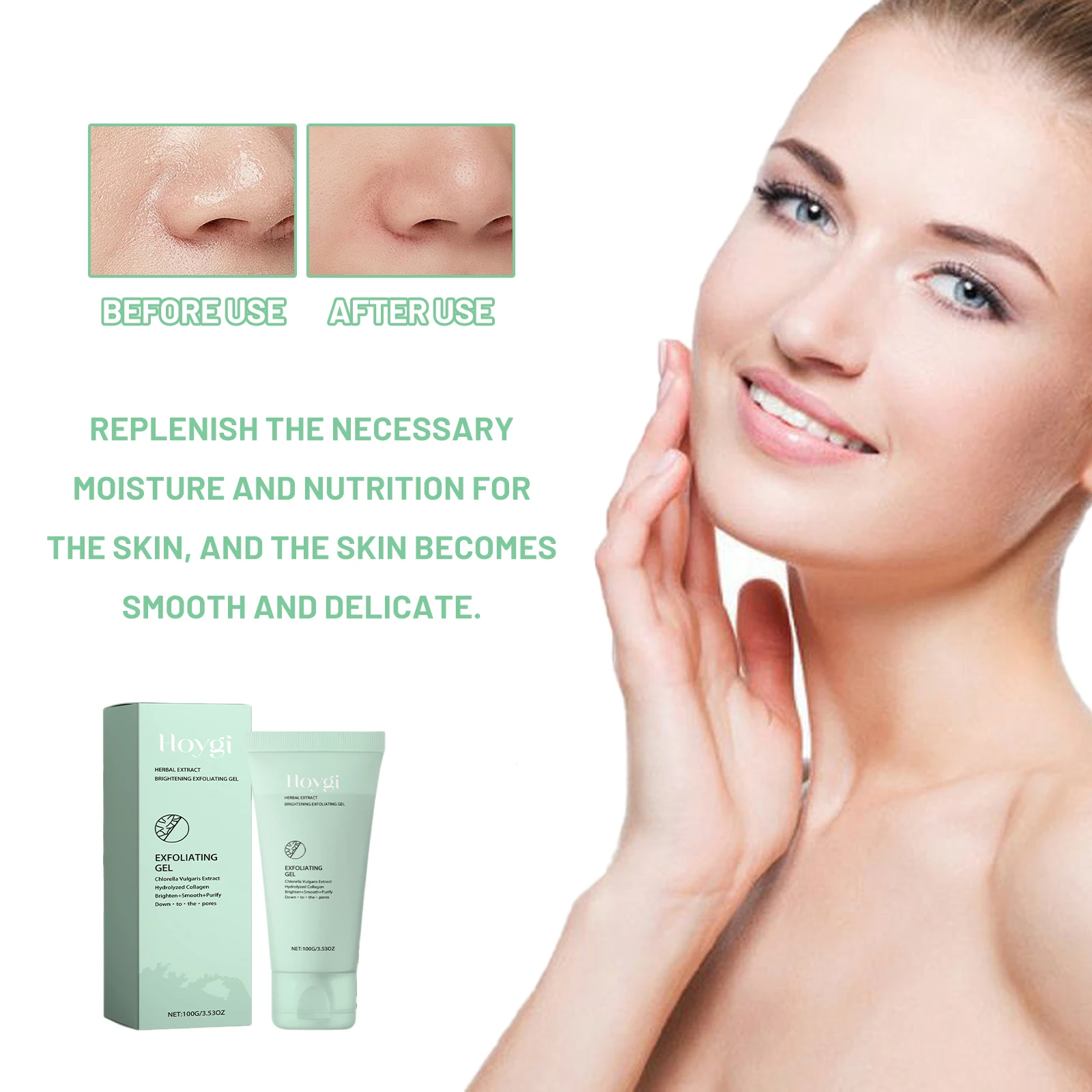 100g Exfoliating Peeling Gel For Face, Facial Scrub Brightening Moisturizing Nourishing Repair Scrubs Face Cream Beauty Care