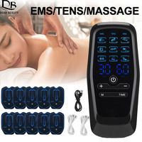 TENS Muscle Stimulator 9 Modes Acupuncture Scraping Digital Meridian Physiotherapy Electric EMS Muscle Massager For Back Neck