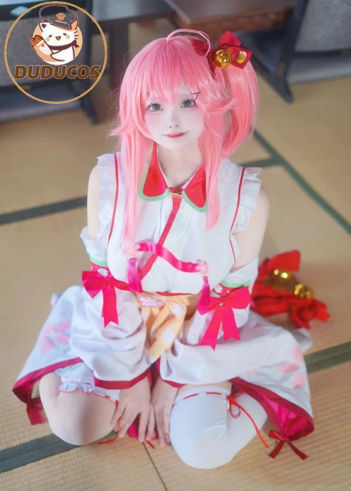 Disfraz de cosplay de Hololive Sakura Miko | Conjunto Completo Nuevo para Fiesta de Halloween y Navidad 2026