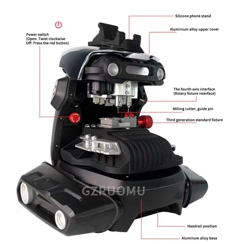 Electric Vertical Key Copying Machine 190W CNC Keying Machine Multifunction Car Keying Door Keys Lost And Matched Locksmith Tool