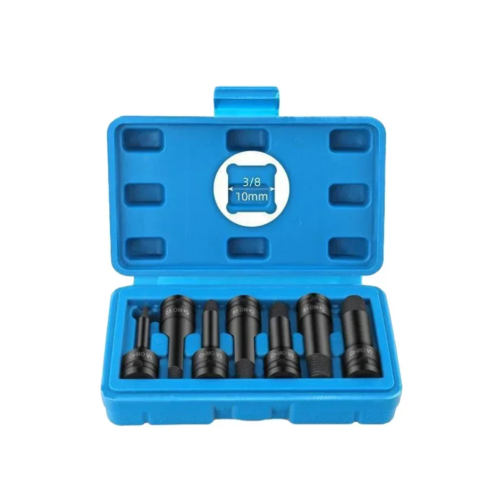 

Professional Grade Screw Remover Set 7PCS Damaged Bolt Extractor Kit Provides Strong and Reliable Extraction of Broken Screws