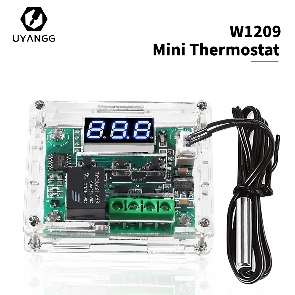 W1209 Mini termostato DC 12V regolatore di temperatura digitale-50-110 ℃ termostato di incubazione interruttore di controllo della temperatura con