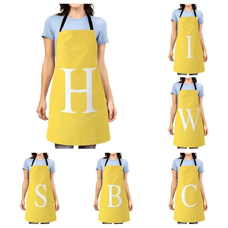 Aesthetic Women kitchen apron kids original Children Waterproof girl fashionable princess waiter work apron oil proof letter