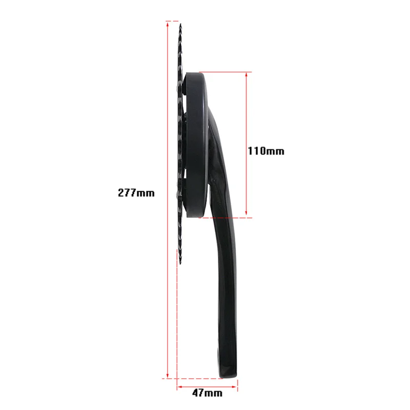 

2525+ Bicycle Crank Set Single Speed 44T Crankset Aluminum Alloy 170mm Crank Cycling Accessories