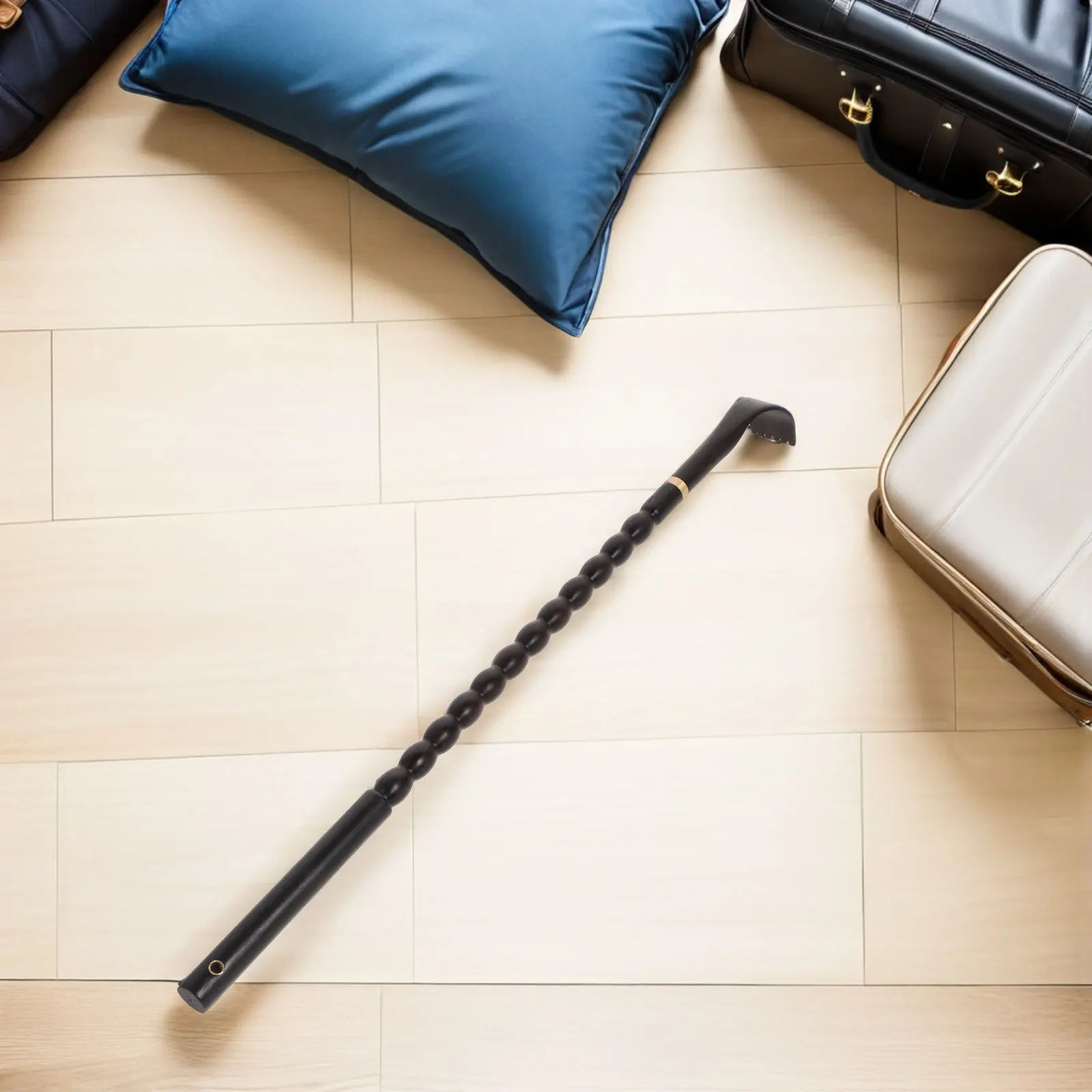 

2 шт. портативных массажеров для спины из натурального дерева с длинной ручкой для взрослых, для дома и улицы