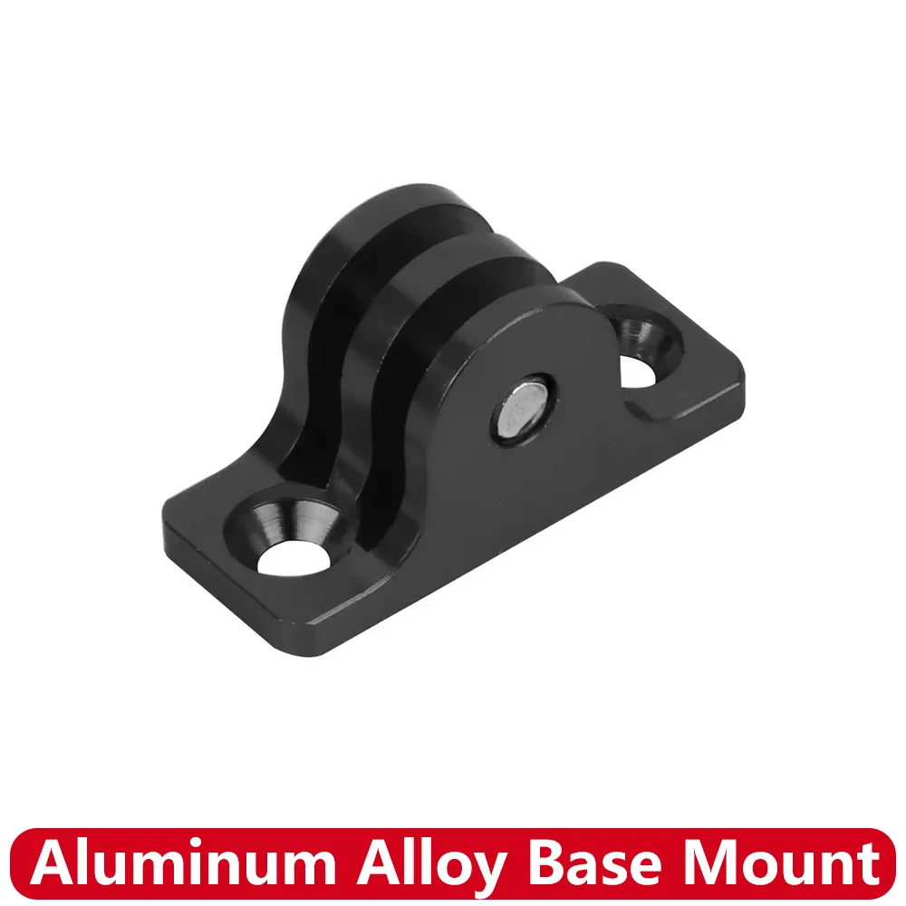 CNC Aluminum Alloy Flat Base Mount for GoPro Hero Insta360 DJI SJCAM AKASO Action Camera Motorcycle Bike Helmet Bracket Holder