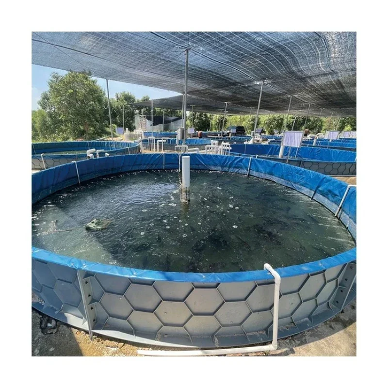 upgrade of 40 cubic meters of aquaculture PP fish tank shrimp tilapia farming equipment Koi fish pond for fish farming system