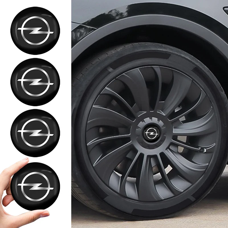4 Stück 56mm Auto-Radnabenkappen-Aufkleber Zubehör für Opel Suzuki Kia Seat MINI Renault Alfa Romeo Honda Jaguar Ford JEEP