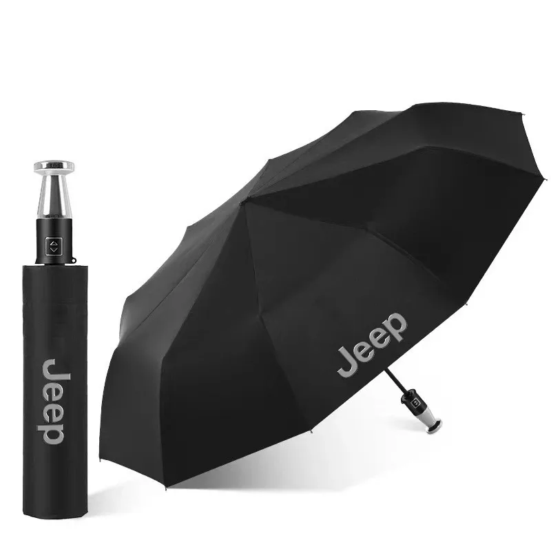 

Jeep Wrangler JK Gladiator Patriot Commander Renegade Compass Grand Cherokee Car Automatic Folding Windproof Sunshade Umbrella