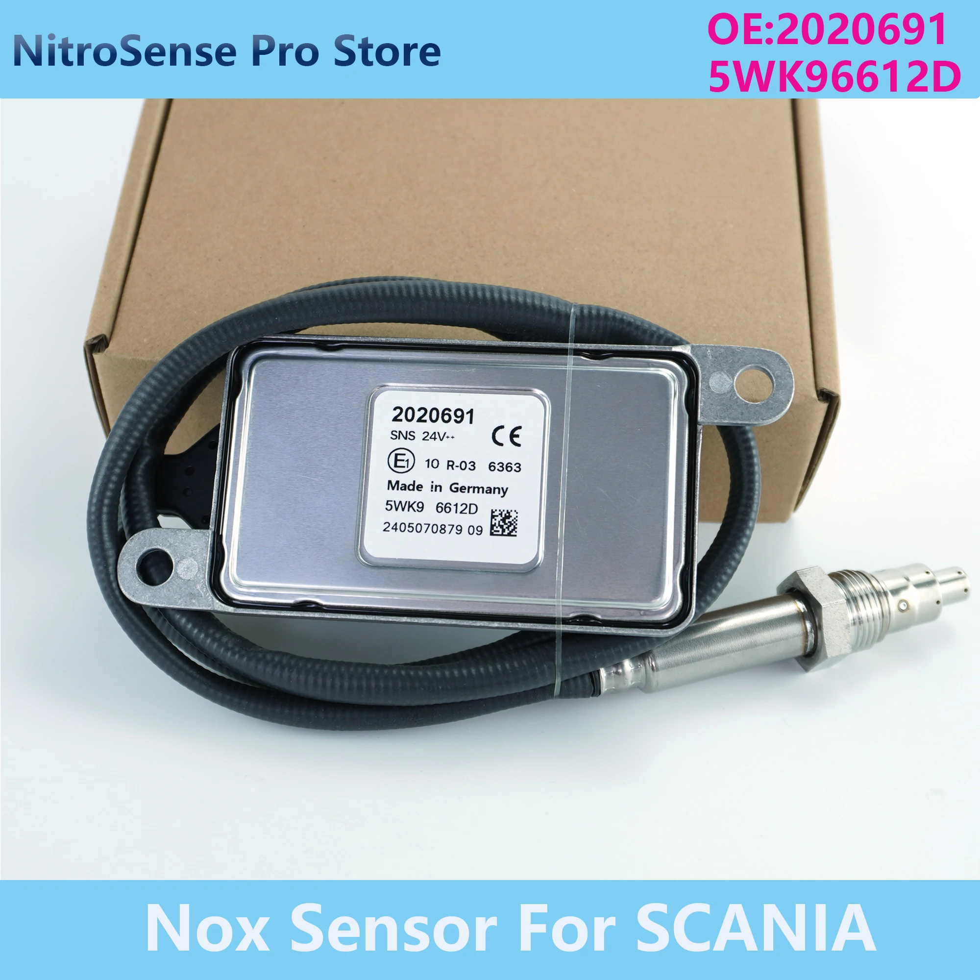 

5WK96612D 2020691 Nox Sensor High Quality Nitrogen Oxide Sensor For Scania 24V 5WK9 6612D Good Price Car Probe Spare Accessories