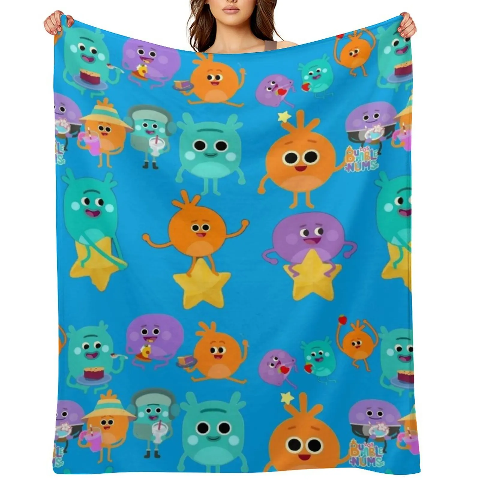 

bumble numsbumble numsbumble numsbumble nums Throw Blanket Hairys Furrys Single Beach Blankets