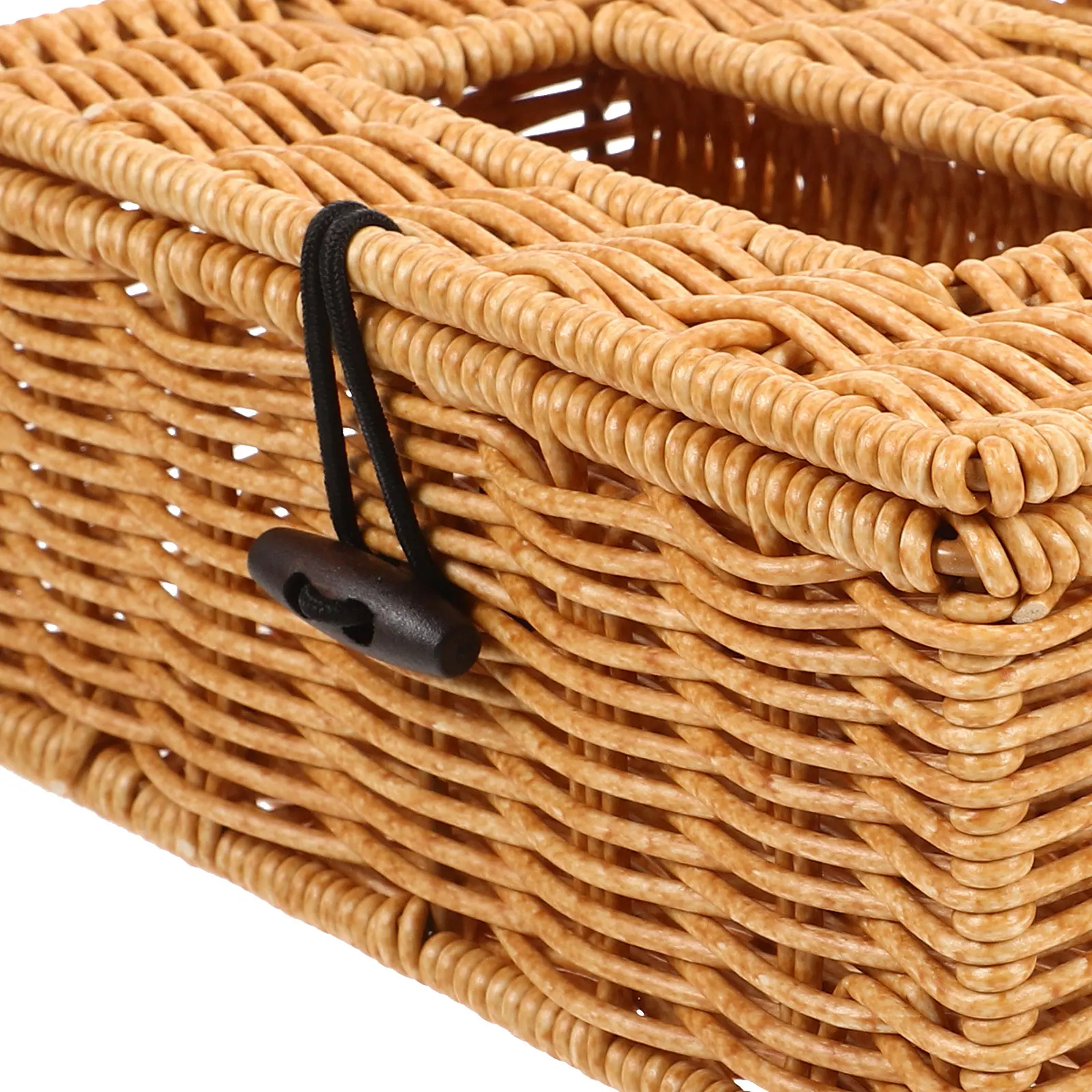 

Multifunctional Napkin Holder Plastic Large Capacity Bathroom Living Room Office Square Basket Household Decorative Box