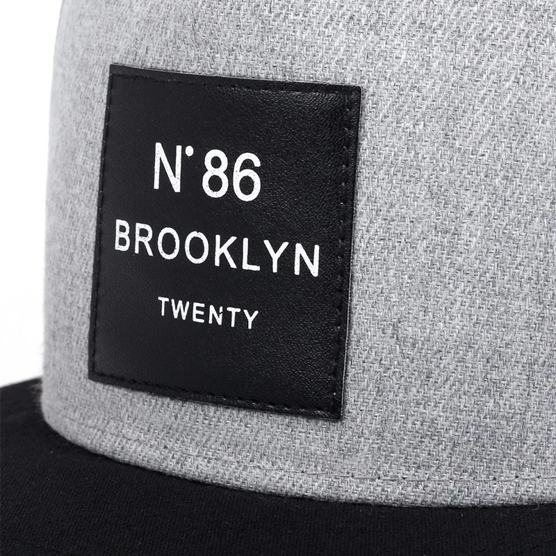 New Fashion N86 brooklyński naszywka czapka typu Snapback dla mężczyzn kobiet regulowana bawełniana czapka baseballówka Hip Hop