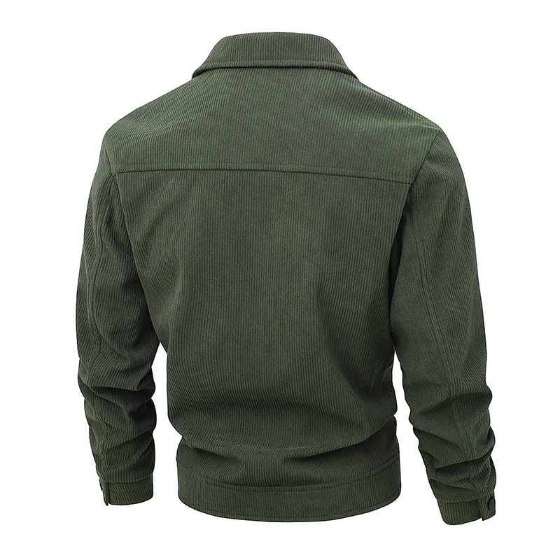 Men Outdoor Running Sports Fashionable Versatile Corduroy Jacket Comfortable Loose Breathable Japanese Style Lapel Trendy Jacket
