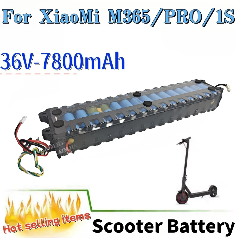 

18650 NE1003-H Cell 10S3P 7800mAh 36V Battery Pack for Xiaomi M365 Scooter Communication Interface Discharge Tail Light