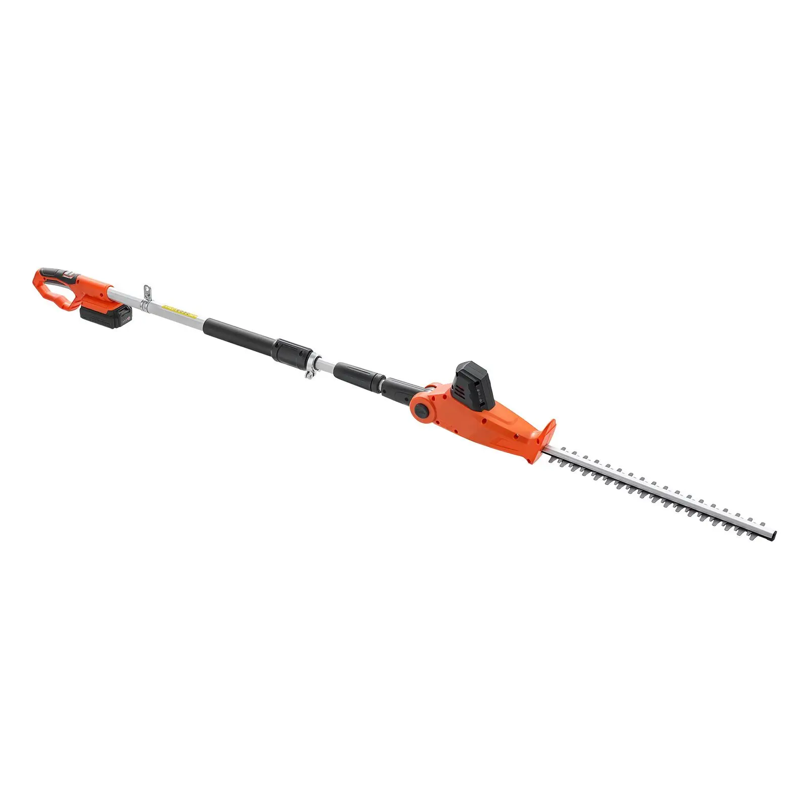 Cordless Pole Hedge Trimmer, 20V Electric Bush Trimmer Kit with 18 Inch Double-Edged Steel Blade, 74-94 Inches Telescoping Desig