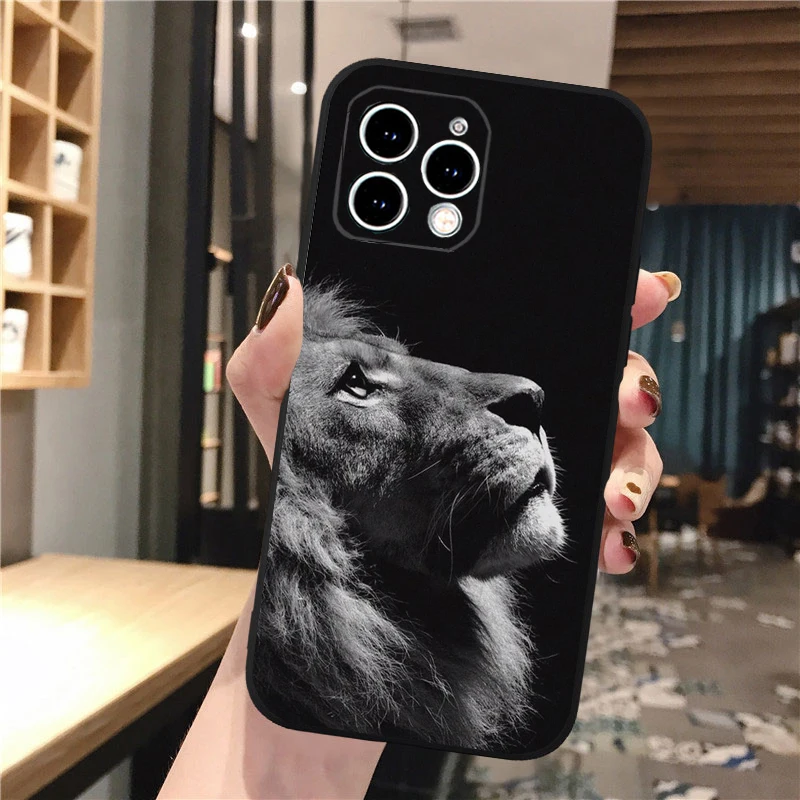

Animal Wolf Dog Cat Lion Tiger Phone Case For iphone 17 Pro Air 17ProMax 16 15 14 13 Pro Max 16 15 14 13 Pro 15Plus