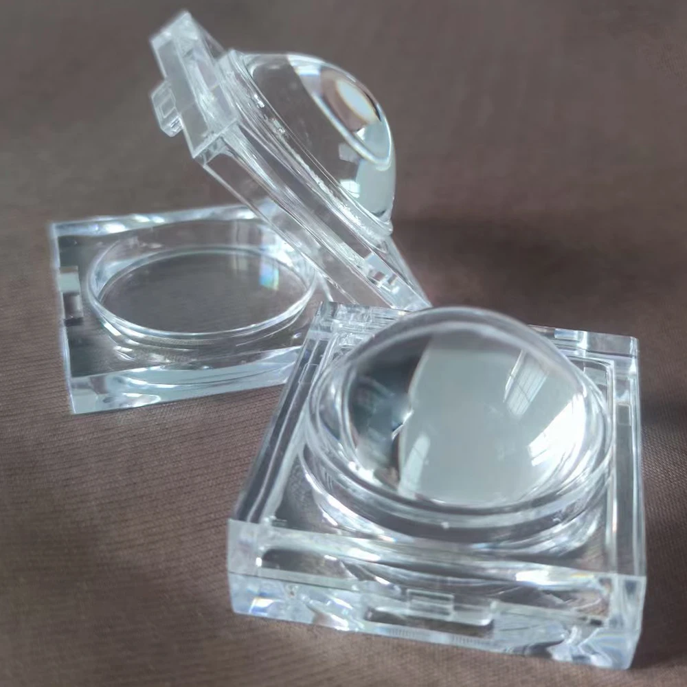 New Gemstone Storage Box Transparent Loose Diamond Organizer Floating Gems Jewelry Display Case 2X Magnifying IGI Stone Boxes
