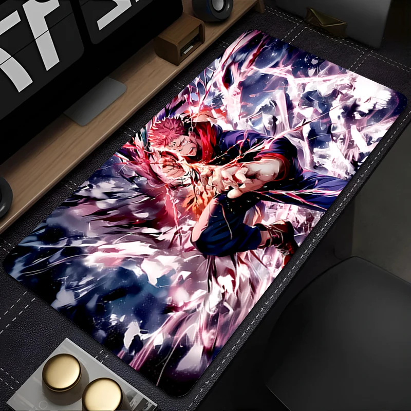 

Gaming Cartoon HD Keyboard Rug Laptop Anime Mouse Pad Senior Desk Mat PC Gamer Jujutsu Kaisen Yuji Cabinet Soft Mousepad