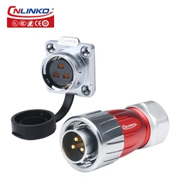 CNLINKO DH20 Waterproof IP68 Circular Heavy Duty Connector 2-12Pin Male/Female Solder Type for Industrial, Automotive & Outdoor