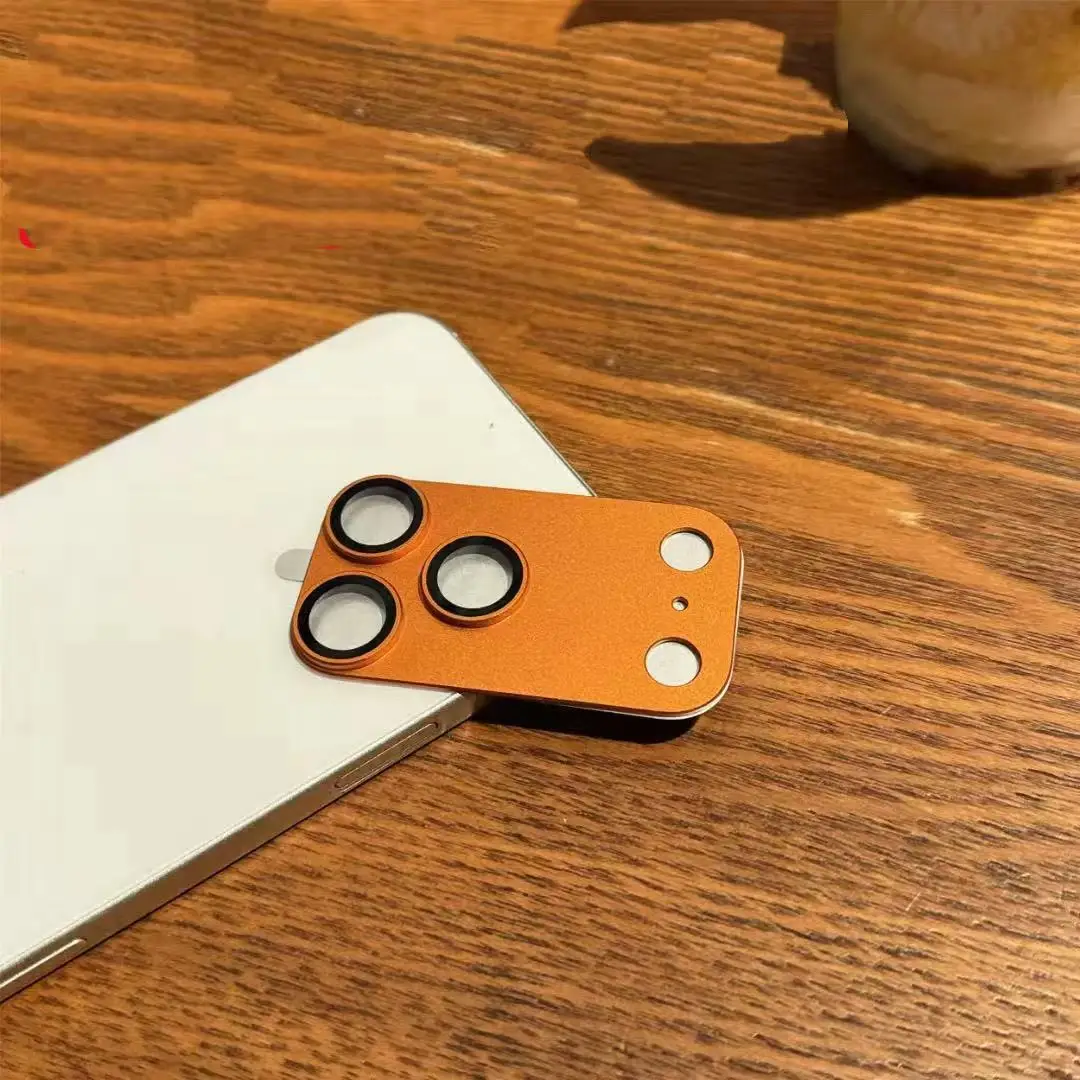 1Set Kamera Schutz Glas Für IPhone 16 15 17 Pro Max Objektiv Abdeckung Glas Für IPhone 15 14 16 Plus 17 luft Objektiv Metall Ring Film