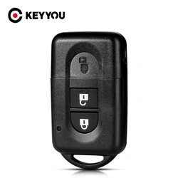 KEYYOU Remote key Shell Case Fob 2 pulsanti per Nissan Micra X-trail Qashqai Juke Duke Pathfinder Note