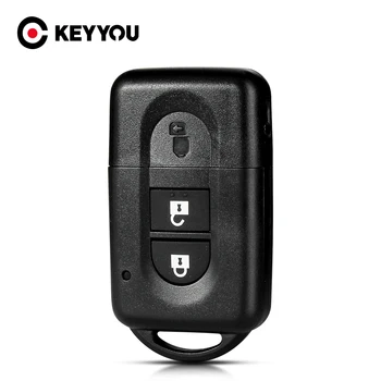 Keyyou-リモートキーシェルケースフォブ、2ボタン、nissan、micra、x-trail、qashqai、jke、Duke、pathfinder、noteに適合