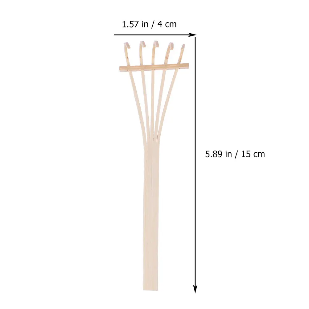 6Pcs Mini Bamboo Rake Set Zen Garden Sand Tray Accessories Desktop Meditation Sand Tools Mini Garden Rake Sandbox Accessories