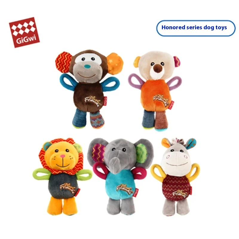 Juguete para perros GiGwi, serie Honor, muñeco de llamada de felpa, alivia el aburrimiento, perro pequeño y mediano, cachorro, juguete para perros, juguete para regalo con sonido