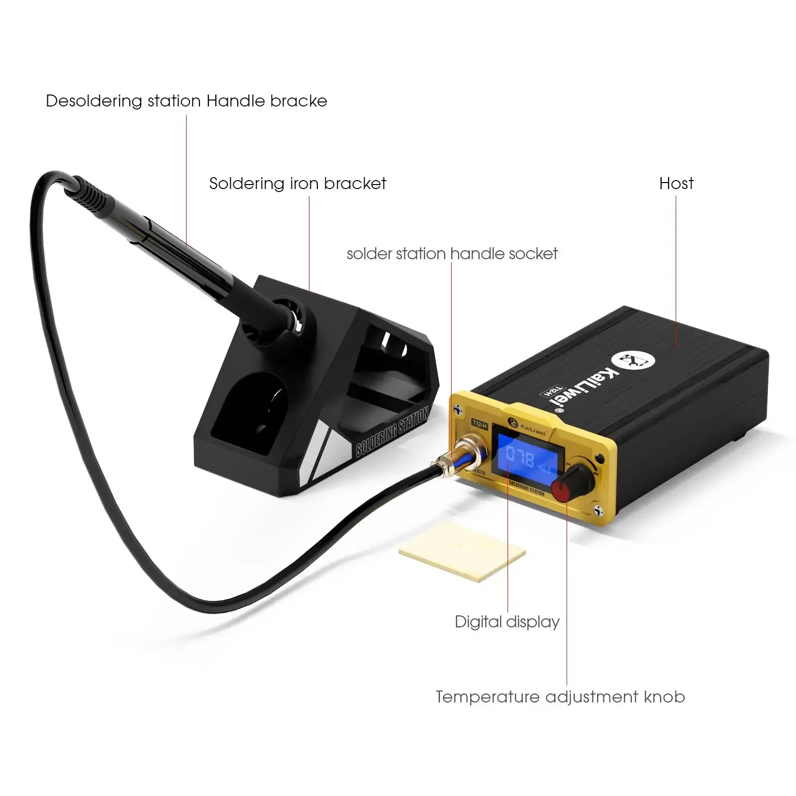 Kailiwei T12 STM32 Digital Soldering Station Fast Hot Electronic Soldering Iron OLED PCB Phone Board Welding Repair Tool