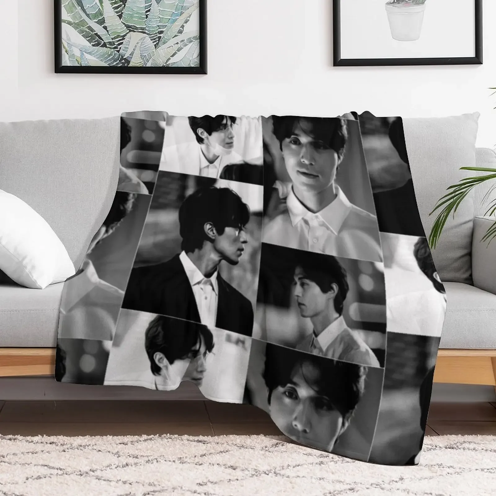 [Lee Dong Wook + Stranger] Throw Blanket Nap Soft Big Blankets