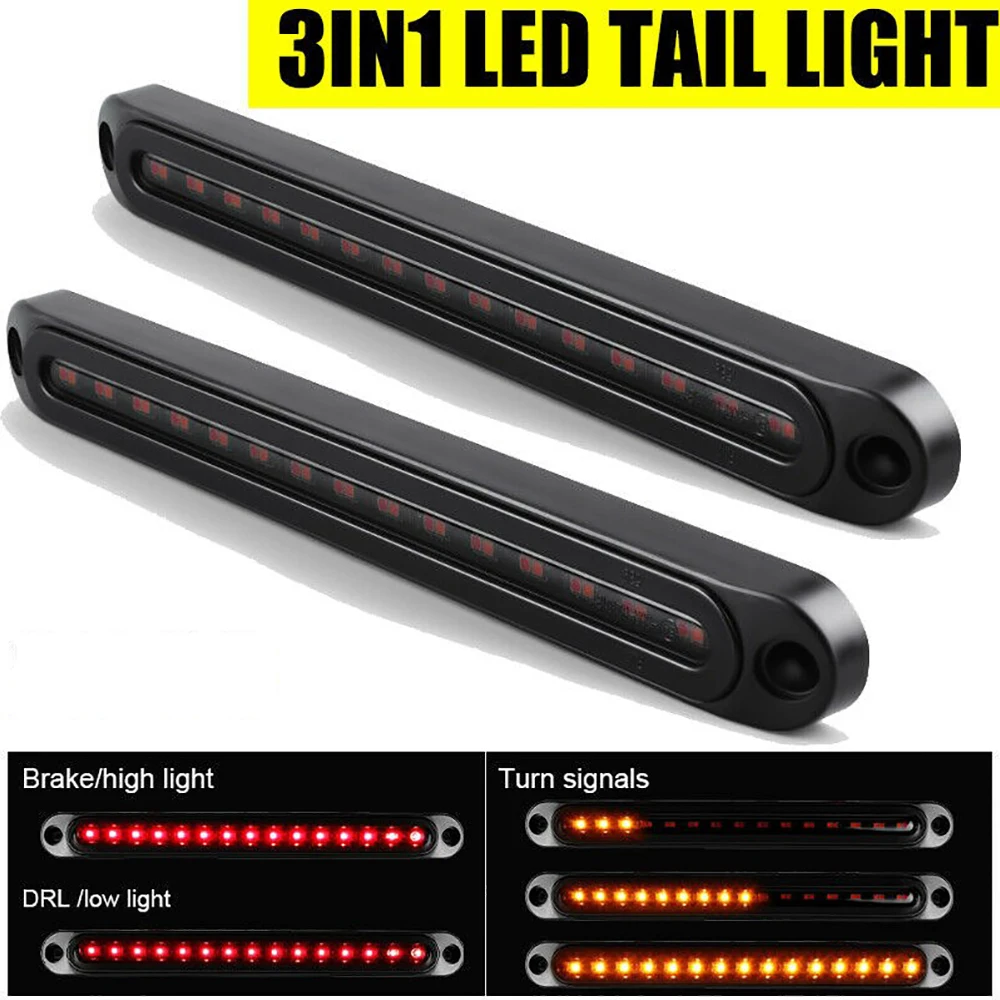 1 Stuks Truck Aanhangwagen Zijmarkeringaanwijzers Licht Auto Signaal Rem Achter Waarschuwing Staart Speling Licht 30led 12V 24V Waarschuwingslamp