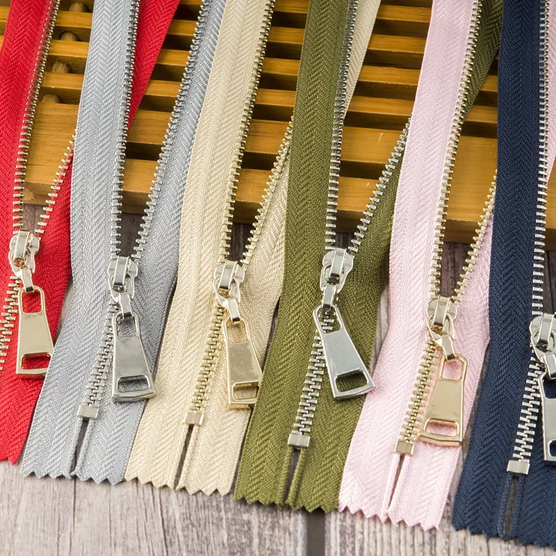 

5/10Pcs Meetee 15/18/20/25/30cm 3# Metal Zippers Close-end Zipper for Jacket Pocket Bag DIY Garment Repair Sewing Accessories