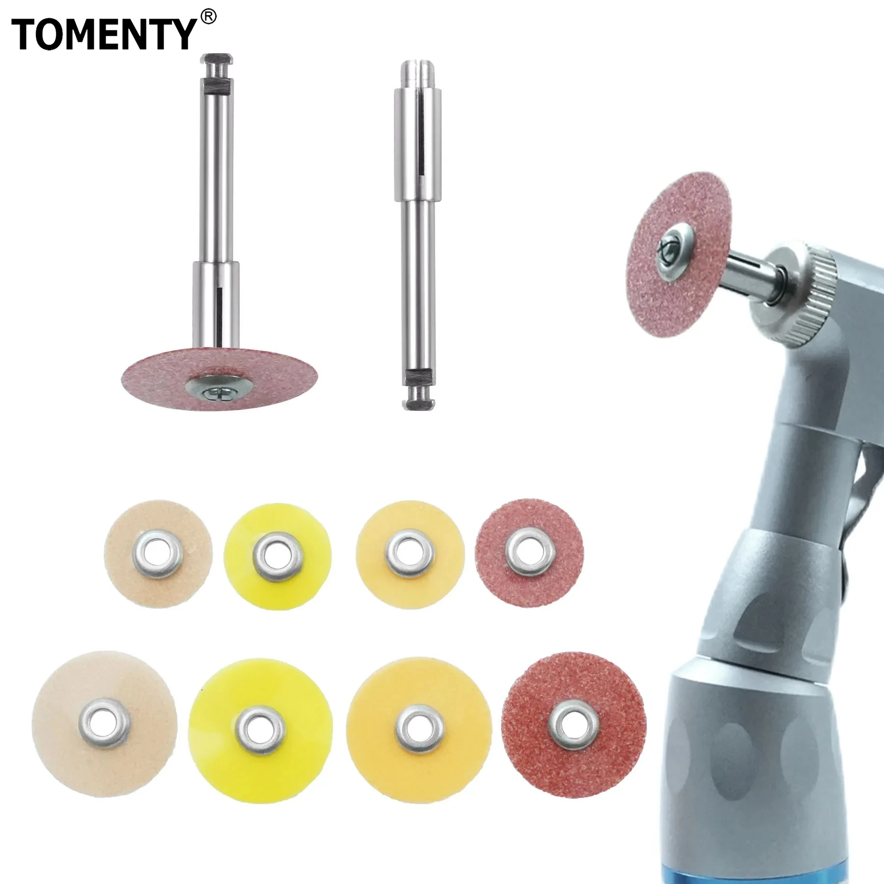 

5/10/20/50/100Pcs Stainless Steel Disc Fit Shank for Polishing Disk 3M Disc Dental Mandrel Polishing disc Holding Rod Tool