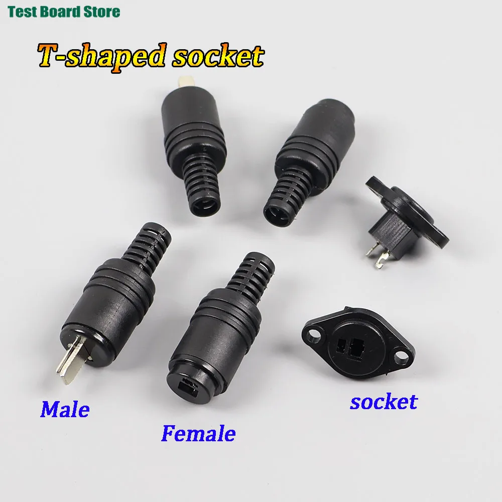 

1/2/5pcs 2 pin Black DIN Plug Speaker and HiFi Connector Screw Terminals Connector Power Audio Lamp Signal Plug Adapters