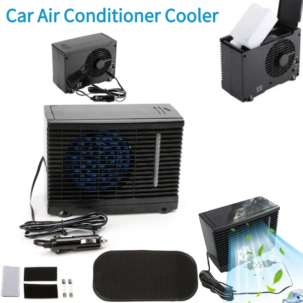 12v 60w Adjustable Car Air Conditioner Cooler Cooling Fan Water Ice Evaporative Portable Mini Fan Car Truck Home Mini Air Cooler