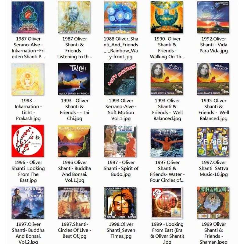 Oliver Shanti New Century Music Lossless Audio Collection USB Flash Drive FLAC Format