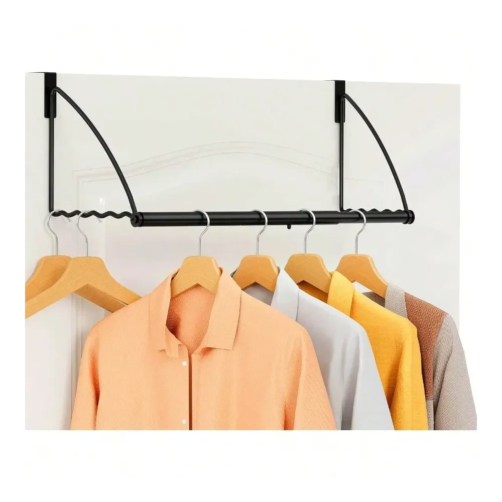 

Tajsoon Over The Door Hanger Expandable And Adjustable Over Door Clothes Hanger Rack For Towel And Coat Bathroom Over Door Clot