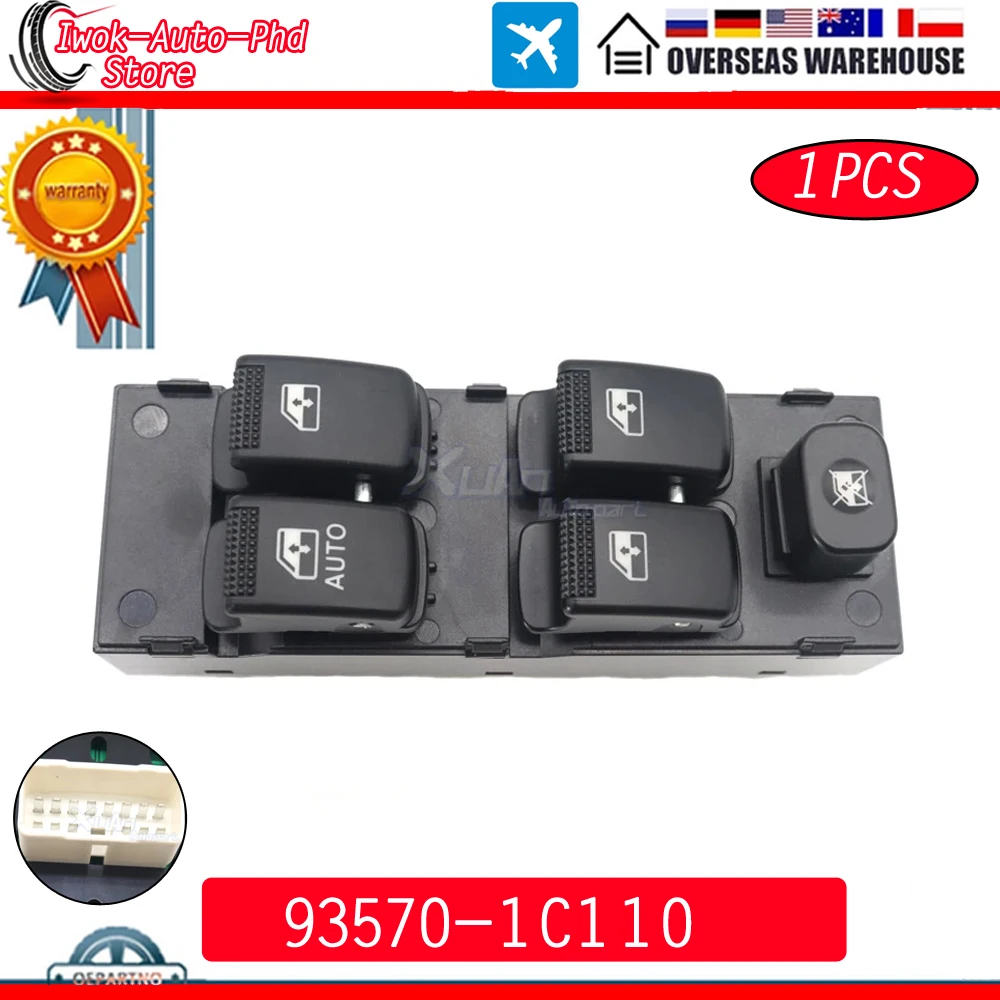 

New 93570-1C110 935701C110 93570 1C110 Car Power Window Switch Control Master Switches For Hyundai Getz Matrix KIA Carens