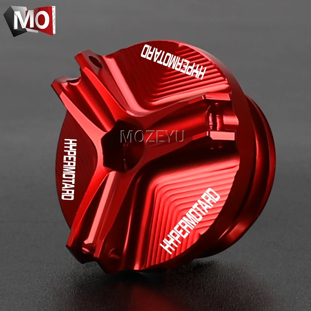 

For Ducati HYPERMOTARD 1100 2008 2009 HYPERMOTARD 821 2013 2014 2015 CNC Motorcycle Engine Oil Filler Cap Oil Plug Cover M19*2.5