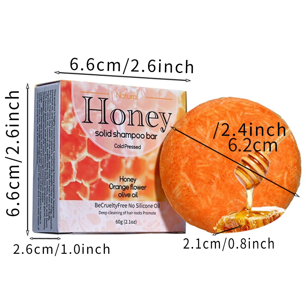 شامبو جوهر العسل الطبيعي، مناسب للشعر الجاف والخشن، والشعر الناعم، وتنظيف فروة الرأس، وصابون اليد، وشامبو السفر على الصندوق الورقي #6