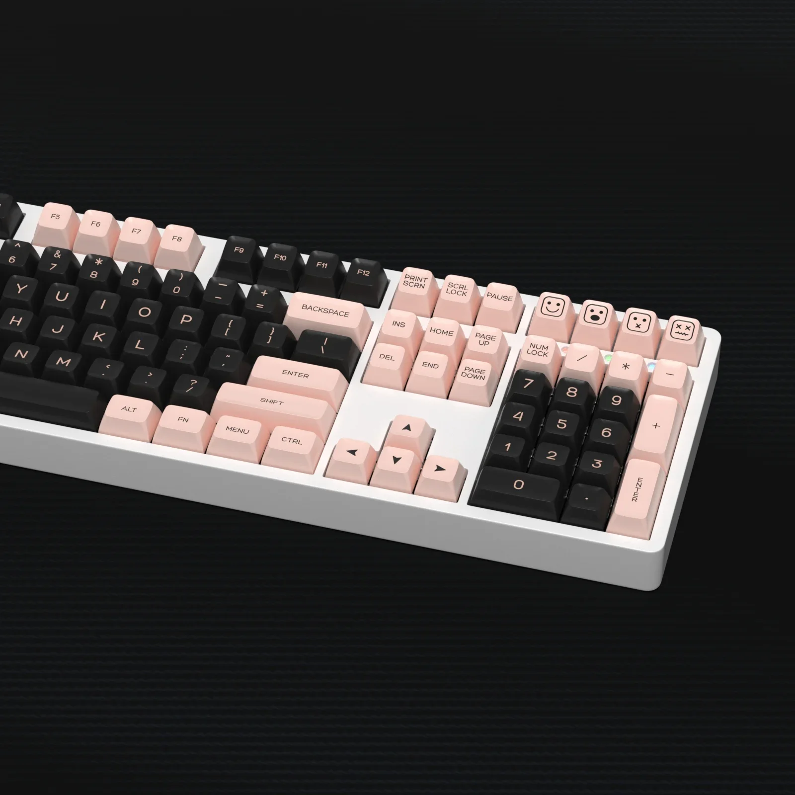 

KBDiy 142 Keys PBT SA Profile Black and Pink Keycaps for Mechanical Keyboard Gamer Keycap Double Shot Custom for MX Switches