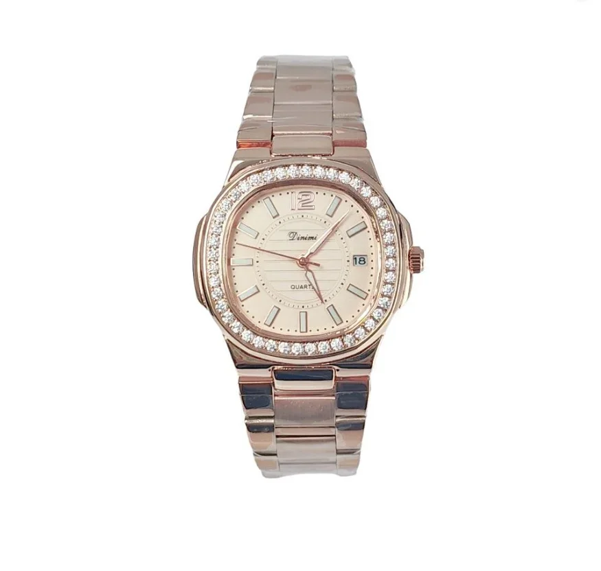 

2025 HOT! square ladies quartz watch waterproof date ladies watch high quality stainless steel business ladies watch gift