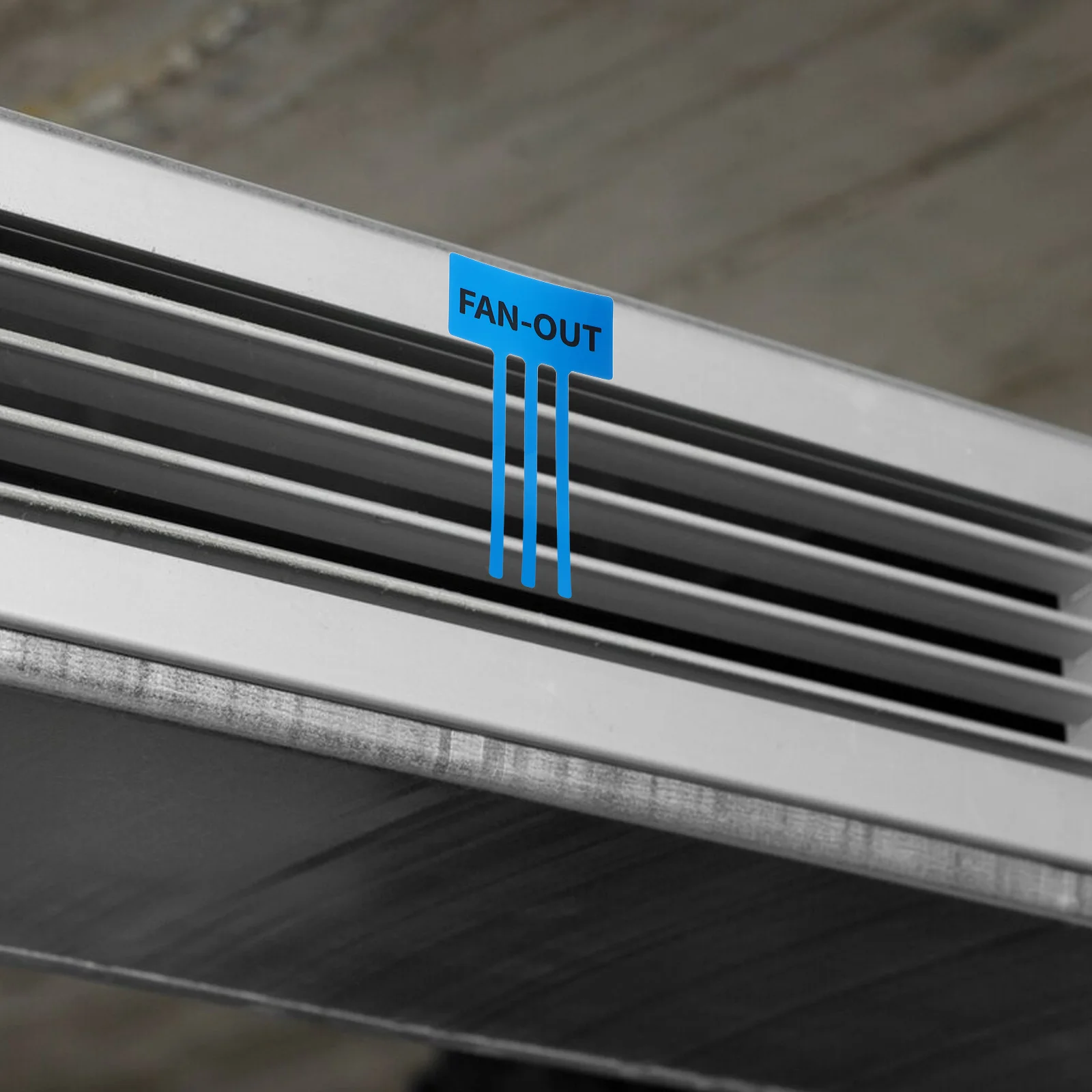 

Air Conditioner Wind-Out Ribbon Indicating Stickers Labels Decals Easy Installation Adhesive for AC Heater Exhaust Fans