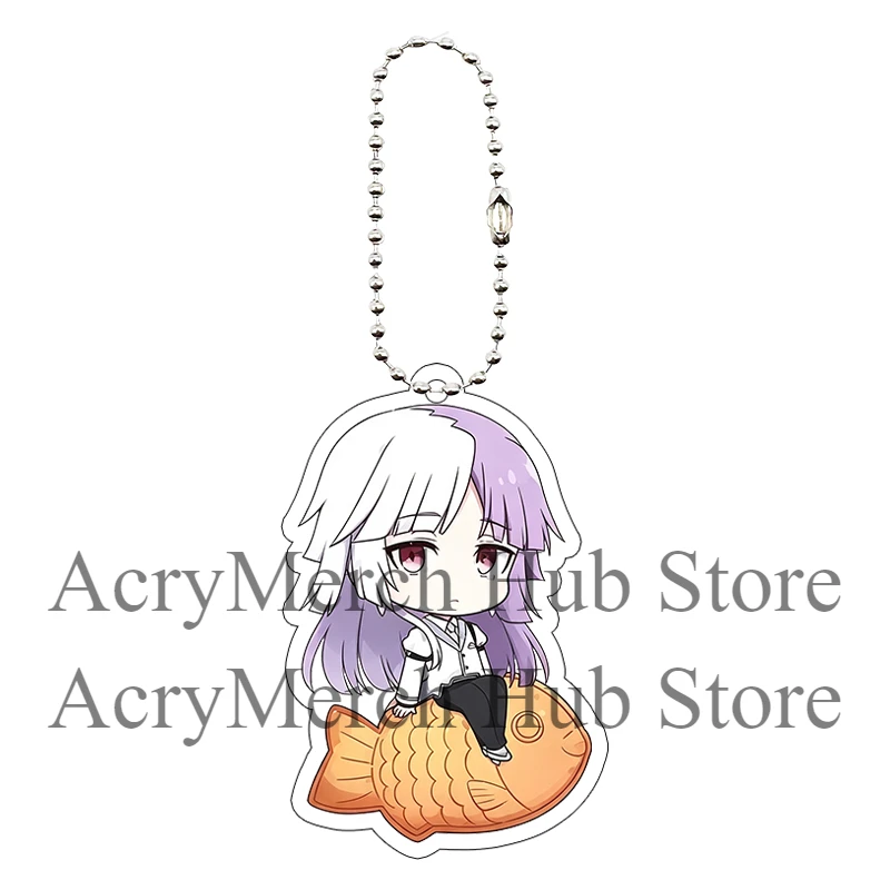 Sigma Atsushi Nakajima Bungo Stray Dogs Taiyaki Topic Q Version Acrylic Keychain Cartoon Bag Pendant Decoration Birthday Gift view 4