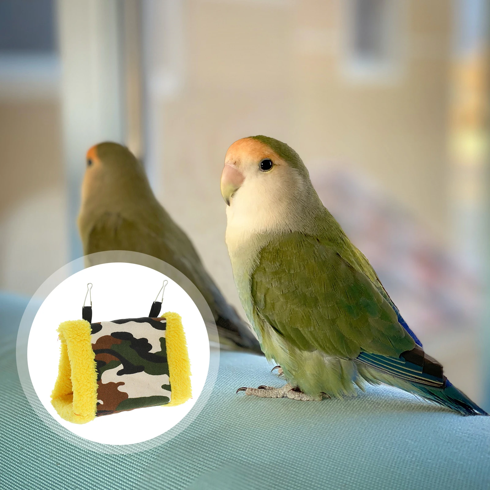 

Winter Warm Bird Nest Hammock Bird House Cage Hanging Bed Cotton Small Pet Parrot Ferret Chinchilla Play Rest Spot Comfortable